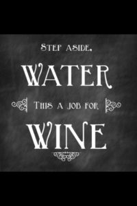 water wine