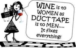 women wine